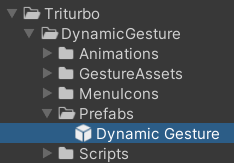 Dynamic Gesture prefab location